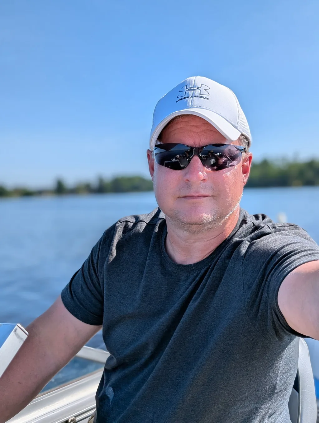 Travis Young, owner of Greenpoint Lawn Care & Property Maintenance, at home in Powassan Ontario